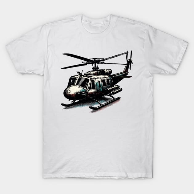 Helicopter T-Shirt by Vehicles-Art